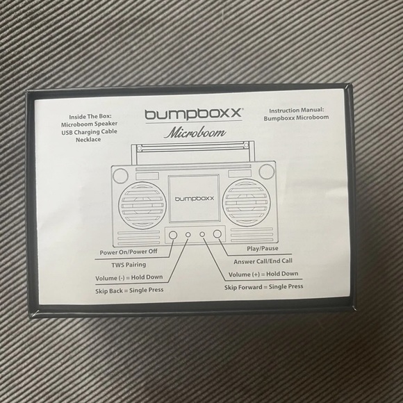 Bumpboxx Microboom Wearable Bluetooth Speaker Boombox w/ Chain - Tiphany Blue - Picture 9 of 12